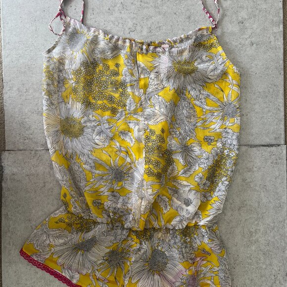 Liberty of London Target Women S Chiffon Floral Romper Chemise Lingerie Sheer - Picture 5 of 6